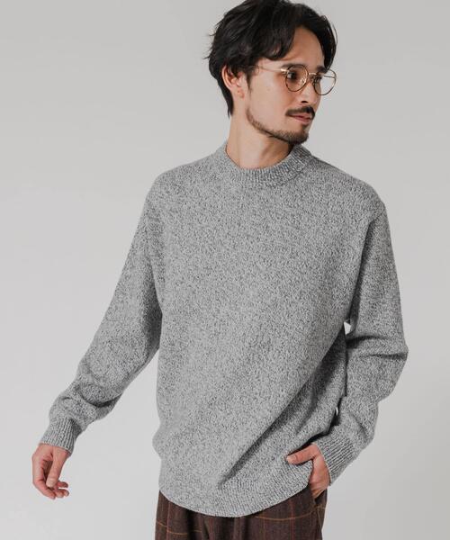 URBAN RESEARCH(アーバンリサーチ)の「MIX MOULINE CREW-NECK KNIT(ニット/セーター・メンズ・ベージュ/グリーン/グレー/ブルー・MEDIUM/LARGE)」の9枚目の写真