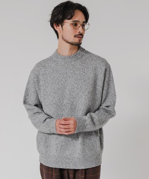 URBAN RESEARCH(アーバンリサーチ)の「MIX MOULINE CREW-NECK KNIT(ニット/セーター・メンズ・ベージュ/グリーン/グレー/ブルー・MEDIUM/LARGE)」の10枚目の写真