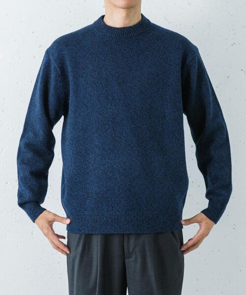 URBAN RESEARCH(アーバンリサーチ)の「MIX MOULINE CREW-NECK KNIT(ニット/セーター・メンズ・ベージュ/グリーン/グレー/ブルー・MEDIUM/LARGE)」の18枚目の写真
