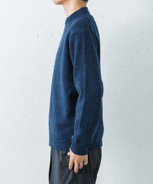 URBAN RESEARCH(アーバンリサーチ)の「MIX MOULINE CREW-NECK KNIT(ニット/セーター・メンズ・ベージュ/グリーン/グレー/ブルー・MEDIUM/LARGE)」の19枚目の写真