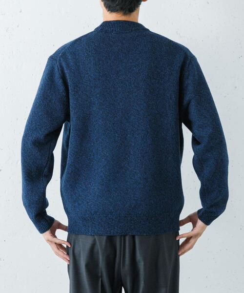 URBAN RESEARCH(アーバンリサーチ)の「MIX MOULINE CREW-NECK KNIT(ニット/セーター・メンズ・ベージュ/グリーン/グレー/ブルー・MEDIUM/LARGE)」の20枚目の写真