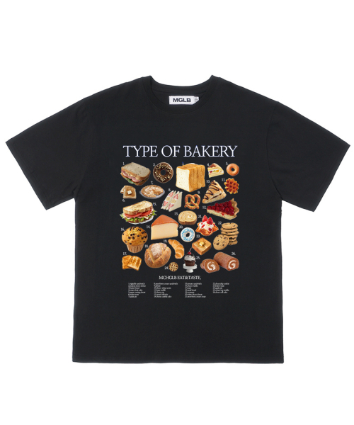 MATCHGLOBE(マッチグローブ)の「タイプオブベーカリーオーバーフィットティー(ブラック)(Tシャツ/カットソー・レディース・その他・FREE)」の2枚目の写真