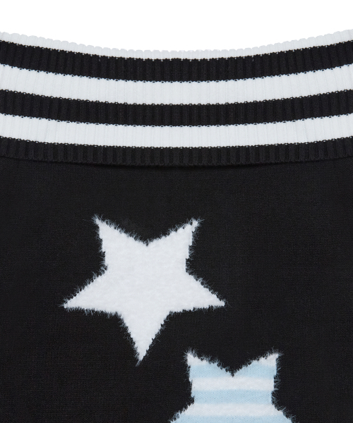 LARTIGENT（ラーティゼン）の「L19 STAR OFF-SHOULDER KNIT(BLACK)（その他トップス・レディース・その他・FREE）」の3枚目の写真