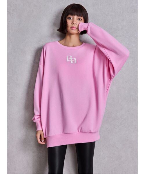 GYDA（ジェイダ）の「GG BACK bijou プルオーバー（スウェット・レディース・ピンク/パープル/オレンジ/オフホワイト/ブラック・FREE）」の12枚目の写真