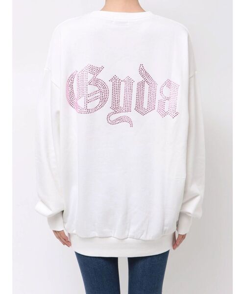 GYDA(ジェイダ)の「GG BACK bijou プルオーバー(スウェット・レディース・ピンク/パープル/オレンジ/オフホワイト/ブラック・FREE)」の13枚目の写真