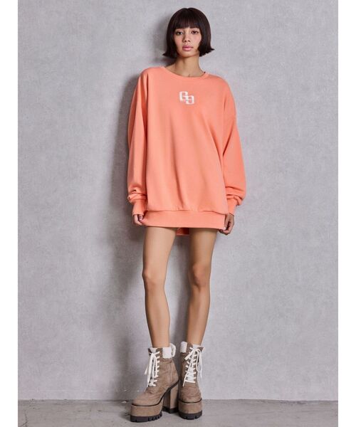 GYDA（ジェイダ）の「GG BACK bijou プルオーバー（スウェット・レディース・ピンク/パープル/オレンジ/オフホワイト/ブラック・FREE）」の14枚目の写真