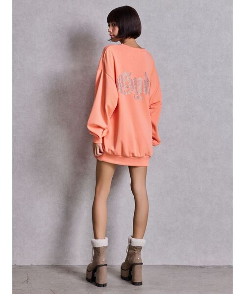 GYDA（ジェイダ）の「GG BACK bijou プルオーバー（スウェット・レディース・ピンク/パープル/オレンジ/オフホワイト/ブラック・FREE）」の16枚目の写真