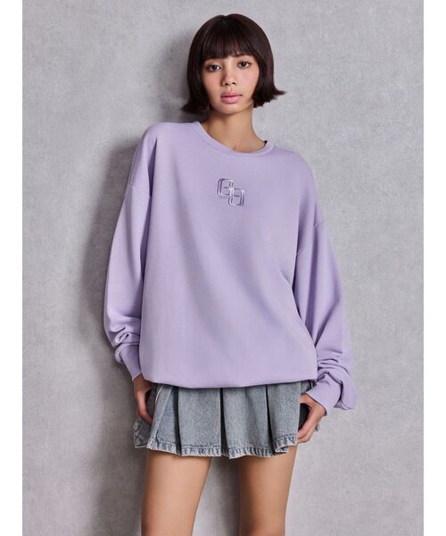 GYDA（ジェイダ）の「GG BACK bijou プルオーバー（スウェット・レディース・ピンク/パープル/オレンジ/オフホワイト/ブラック・FREE）」の18枚目の写真