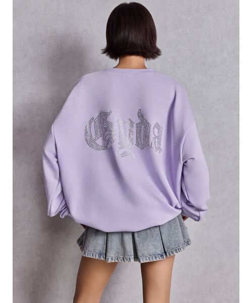 GYDA（ジェイダ）の「GG BACK bijou プルオーバー（スウェット・レディース・ピンク/パープル/オレンジ/オフホワイト/ブラック・FREE）」の19枚目の写真