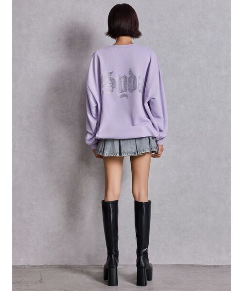 GYDA（ジェイダ）の「GG BACK bijou プルオーバー（スウェット・レディース・ピンク/パープル/オレンジ/オフホワイト/ブラック・FREE）」の22枚目の写真