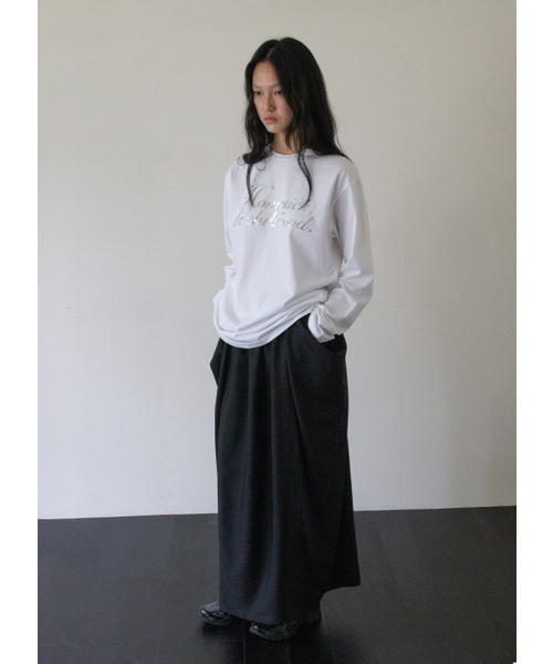 YAHNSISI(ヤーンシシ)の「ボリュームマキシスカート - ブラック(スカート・レディース・その他・SMALL/MEDIUM)」の2枚目の写真