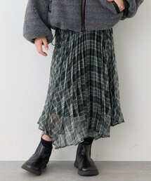 CIAOPANIC TYPY | 【KIDS】《ジュニアサイズあり》2WAYプリーツチェックヘムスカート(OSORO)(スカート)