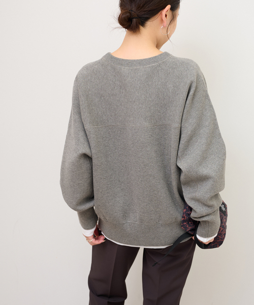 JOURNAL STANDARD relume（ジャーナルスタンダード　レリューム）の「《追加》スウェットライクドルマンプルオーバー（ニット/セーター・レディース・ネイビー/ピンク/グレー・FREE）」の11枚目の写真