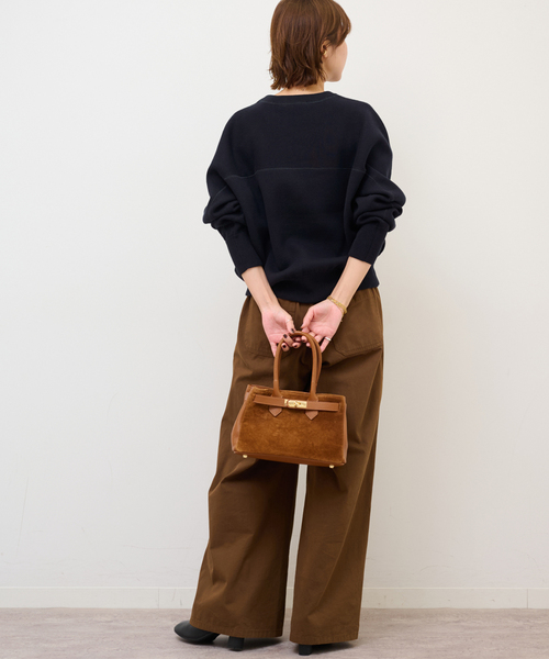 JOURNAL STANDARD relume（ジャーナルスタンダード　レリューム）の「《追加》スウェットライクドルマンプルオーバー（ニット/セーター・レディース・ネイビー/ピンク/グレー・FREE）」の15枚目の写真