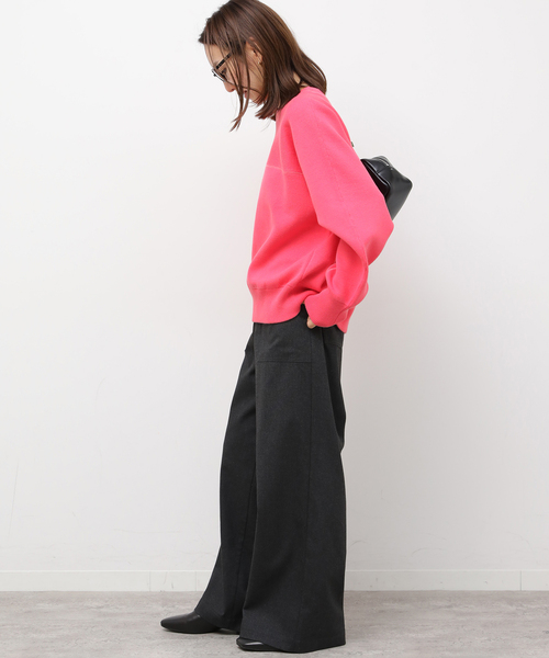 JOURNAL STANDARD relume（ジャーナルスタンダード　レリューム）の「《追加》スウェットライクドルマンプルオーバー（ニット/セーター・レディース・ネイビー/ピンク/グレー・FREE）」の21枚目の写真