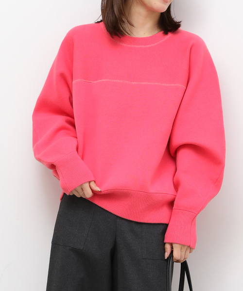 JOURNAL STANDARD relume（ジャーナルスタンダード　レリューム）の「《追加》スウェットライクドルマンプルオーバー（ニット/セーター・レディース・ネイビー/ピンク/グレー・FREE）」の22枚目の写真