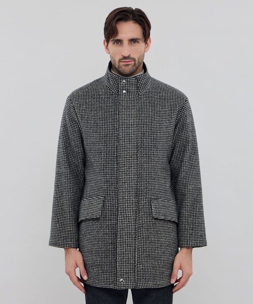 MACKINTOSH LONDON（マッキントッシュ ロンドン）の「【HEAT TWEED】【Ettrick】ヒートツイードスタンドカラーブルゾン（ブルゾン・メンズ・グレー系その他2・38/40）」の4枚目の写真