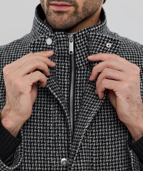 MACKINTOSH LONDON（マッキントッシュ ロンドン）の「【HEAT TWEED】【Ettrick】ヒートツイードスタンドカラーブルゾン（ブルゾン・メンズ・グレー系その他2・38/40）」の7枚目の写真