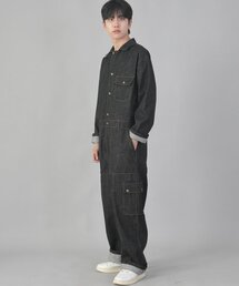 SAINTCREW（セントクルー）の「Classic EX Wide Cargo Jumpsuit CWC-520 Black Denim（つなぎ/オールインワン・メンズ）」