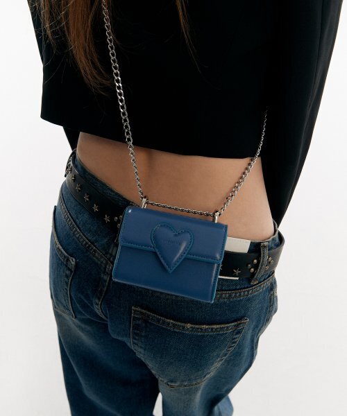 CHRISTINE PROJECT(クリスティンプロジェクト)の「TWIST HEART MICRO BAG(BLUE SLUSH)(メッセンジャーバッグ・レディース・その他・FREE)」の1枚目の写真