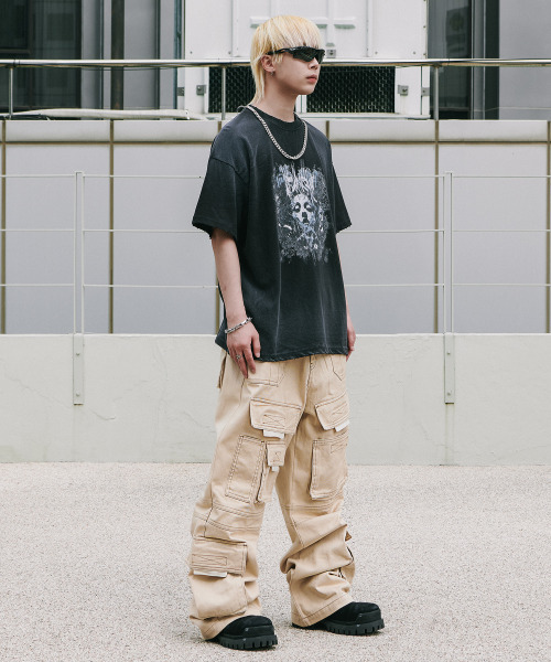 ROARINGRAD(ロアリングラド)の「デニムカーゴワイドパンツベージュ(デニムパンツ・レディース・その他・X-LARGE/LARGE)」の4枚目の写真