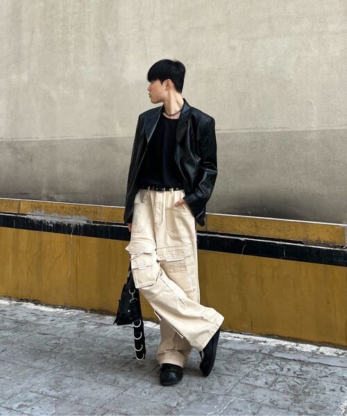 ROARINGRAD(ロアリングラド)の「デニムカーゴワイドパンツベージュ(デニムパンツ・レディース・その他・X-LARGE/LARGE)」の8枚目の写真