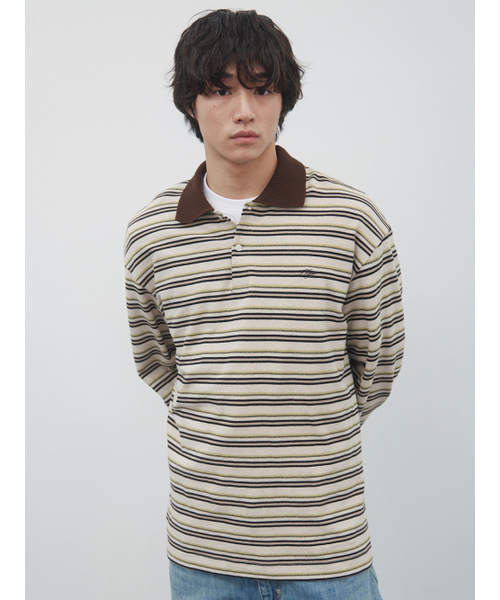 Fresh Border Pique Polo Brown