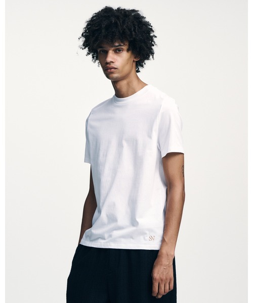 SOPHNET.（ソフネット）の「ELS COTTON TEE（Tシャツ/カットソー・メンズ・ホワイト/ライトブルー/ブラック・4/3/2/5/1）」の5枚目の写真