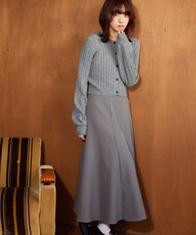 mysty woman | ケーブルニットカーデSETワンピース 636613(ワンピース)
