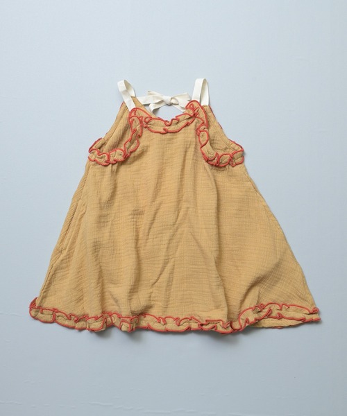 MARKEY'S（マーキーズ）の「Wガーゼキャミワンピース（ワンピース・キッズ・ブラック/ベージュ/ピンク・LL/L/M/S/XS）」の7枚目の写真