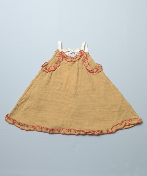 MARKEY'S（マーキーズ）の「Wガーゼキャミワンピース（ワンピース・キッズ・ブラック/ベージュ/ピンク・LL/L/M/S/XS）」の12枚目の写真