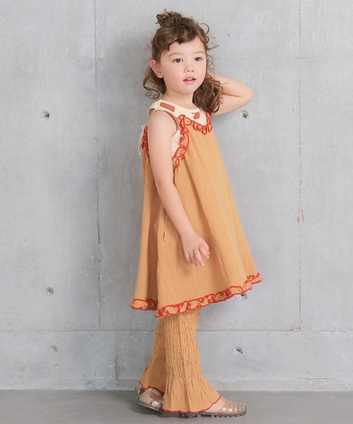 MARKEY'S（マーキーズ）の「Wガーゼキャミワンピース（ワンピース・キッズ・ブラック/ベージュ/ピンク・LL/L/M/S/XS）」の10枚目の写真