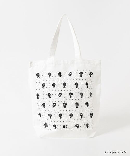 THE GOODLAND MARKET（ザグッドランドマーケット）の「EXPO2025 TOTE-DOT M（トートバッグ・レディース・ブラック/ホワイト・MEDIUM）」の5枚目の写真