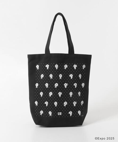 THE GOODLAND MARKET（ザグッドランドマーケット）の「EXPO2025 TOTE-DOT M（トートバッグ・レディース・ブラック/ホワイト・MEDIUM）」の8枚目の写真