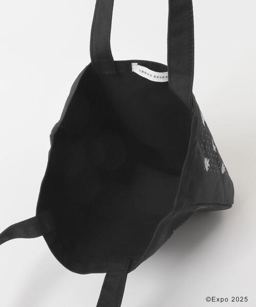 THE GOODLAND MARKET（ザグッドランドマーケット）の「EXPO2025 TOTE-DOT M（トートバッグ・レディース・ブラック/ホワイト・MEDIUM）」の11枚目の写真