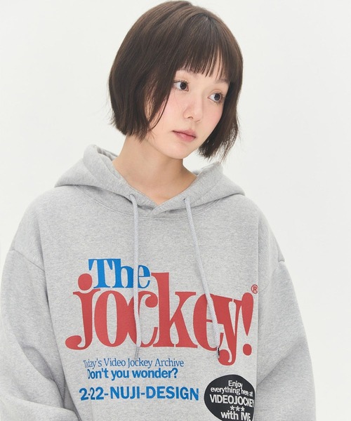 Video Jockey（ビデオジョッキー）の「【UNISEX】VIDEO JOCKEY／VideoMarket フーディー（パーカー・レディース・グレー/クリーム/ブラック・SMALL/MEDIUM）」の10枚目の写真