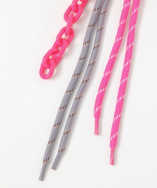 niko and...(ニコアンド)の「ダンベルロゴチャーム(チャーム・レディース・ピンク/ライトグリーン/オレンジ・0)」の6枚目の写真