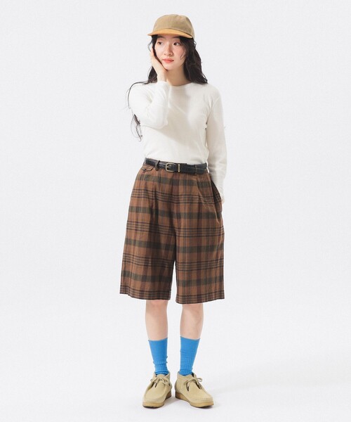 BEAMS BOY（ビームスボーイ）の「リブ クルー 3/4（Tシャツ/カットソー・レディース・ライム/アイボリー/ブルー/グレー・2/1）」の20枚目の写真