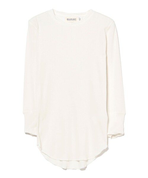 BEAMS BOY（ビームスボーイ）の「リブ クルー 3/4（Tシャツ/カットソー・レディース・ライム/アイボリー/ブルー/グレー・2/1）」の5枚目の写真