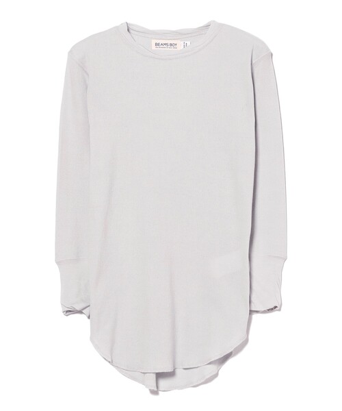 BEAMS BOY（ビームスボーイ）の「リブ クルー 3/4（Tシャツ/カットソー・レディース・ライム/アイボリー/ブルー/グレー・2/1）」の8枚目の写真