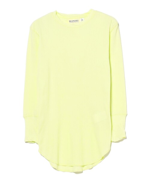 BEAMS BOY（ビームスボーイ）の「リブ クルー 3/4（Tシャツ/カットソー・レディース・ライム/アイボリー/ブルー/グレー・2/1）」の11枚目の写真