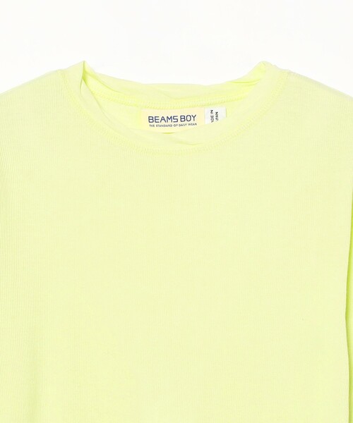 BEAMS BOY（ビームスボーイ）の「リブ クルー 3/4（Tシャツ/カットソー・レディース・ライム/アイボリー/ブルー/グレー・2/1）」の12枚目の写真