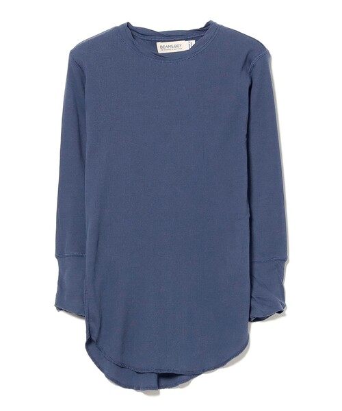 BEAMS BOY（ビームスボーイ）の「リブ クルー 3/4（Tシャツ/カットソー・レディース・ライム/アイボリー/ブルー/グレー・2/1）」の16枚目の写真