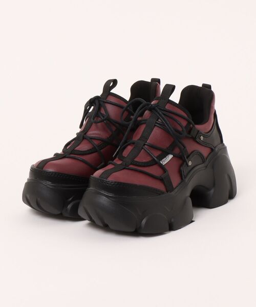 YOSUKE(ヨースケ)の「「YOSUKE/ヨースケ」厚底レースアップスニーカー(スニーカー・レディース・グリーン系その他/ワイン/アイボリー/ブラック・38/37/36/35/40/39)」の4枚目の写真