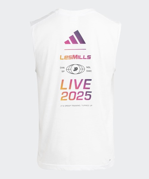 adidas(アディダス)の「LesMills Event Tank Tokyo / アディダス adidas(タンクトップ・メンズ・ブラック/ホワイト・X-LARGE/X-SMALL/SMALL/MEDIUM/LARGE/3XL/XX-LARGE)」の3枚目の写真