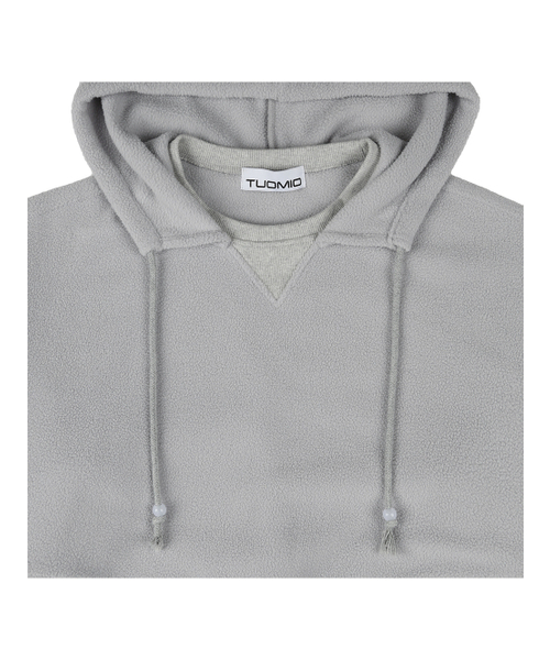 TUOMIO（トゥオミオ）の「OVERSIZED FLEECE HOODIE [LIGHT GREY]（パーカー・レディース・その他・2/1）」の4枚目の写真