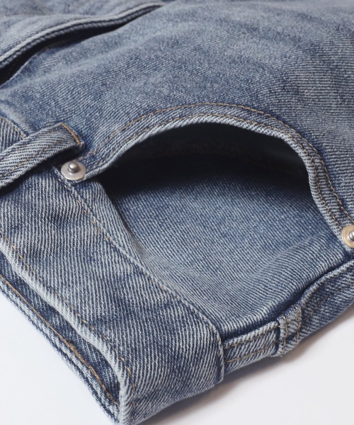 coca（coca）（コカ）の「ムーヴデニムワイドパンツ（デニムパンツ・レディース・ライトブルー/ブルー・L/M/S）」の18枚目の写真