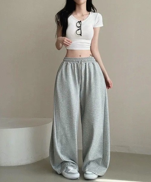 inst.ALL(インストール)の「バックプリントスウェットパンツ(スウェットパンツ・レディース・ブラック/ネイビー/グレー・M)」の5枚目の写真