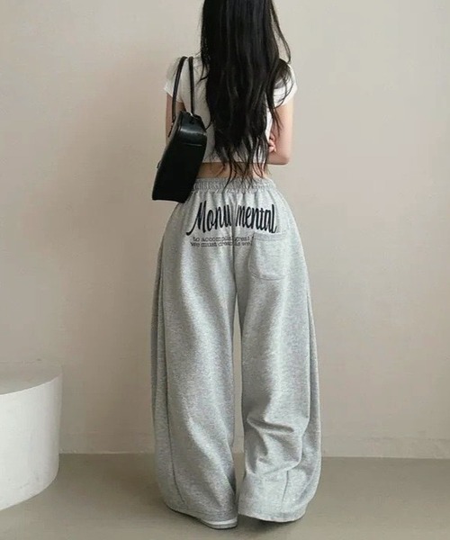 inst.ALL(インストール)の「バックプリントスウェットパンツ(スウェットパンツ・レディース・ブラック/ネイビー/グレー・M)」の8枚目の写真