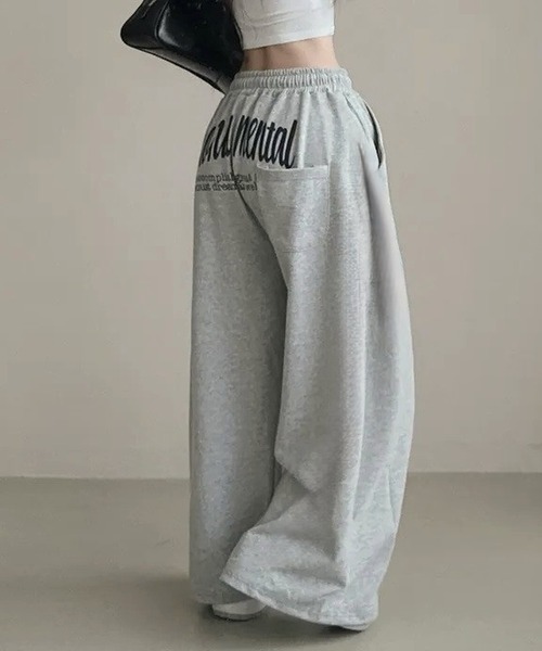 inst.ALL(インストール)の「バックプリントスウェットパンツ(スウェットパンツ・レディース・ブラック/ネイビー/グレー・M)」の9枚目の写真